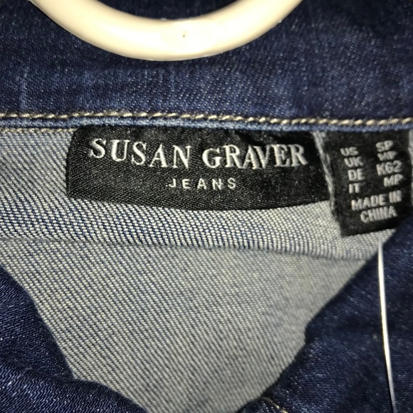 Susan Graver Denim Jacket SP NWT - Picture 4 of 6